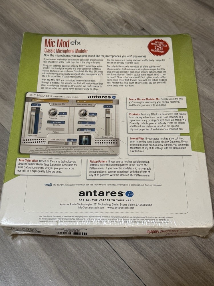 Antares Mic Mod EFX Native Software Plug In
