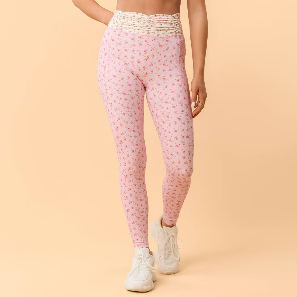 Blogilates Women's Ruched Waist Leggings