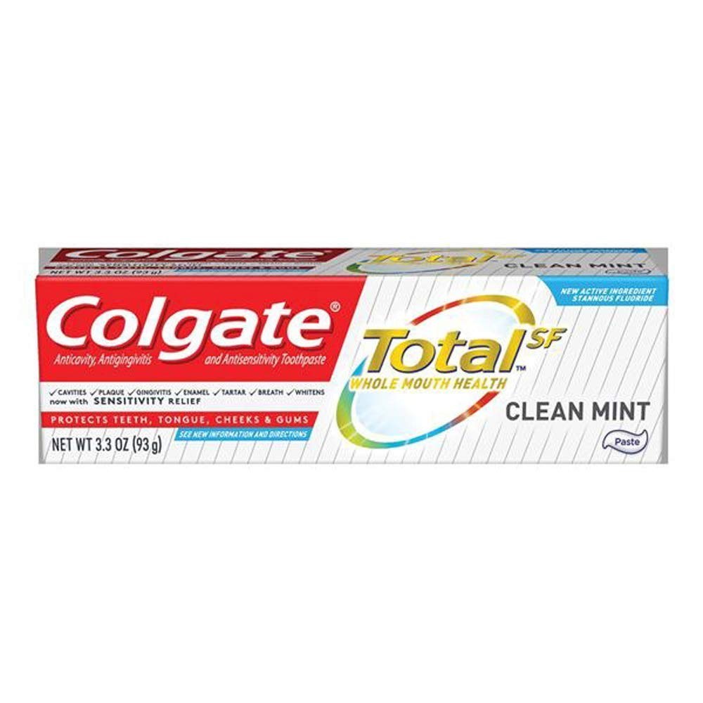 Colgate Total Active Prevention Toothpaste – Clean Mint 3.3 OZ (Select Pack)