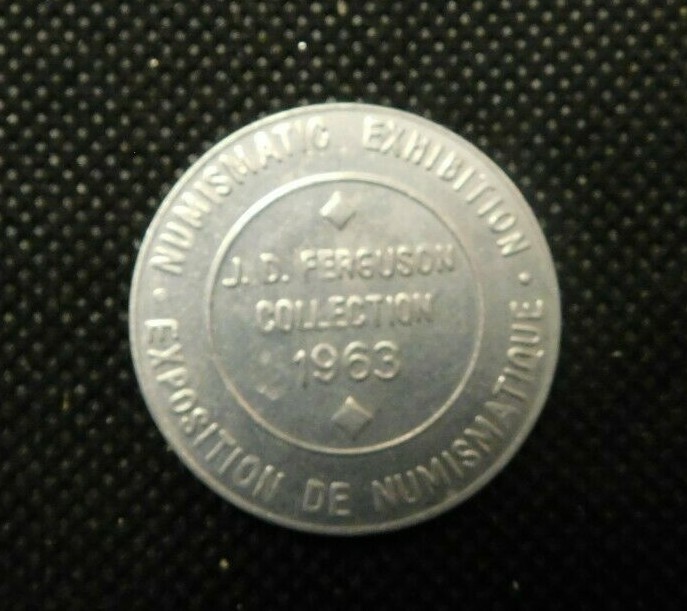 1963 NUMISMATIC EXHIBITION TOKEN! e845TXX