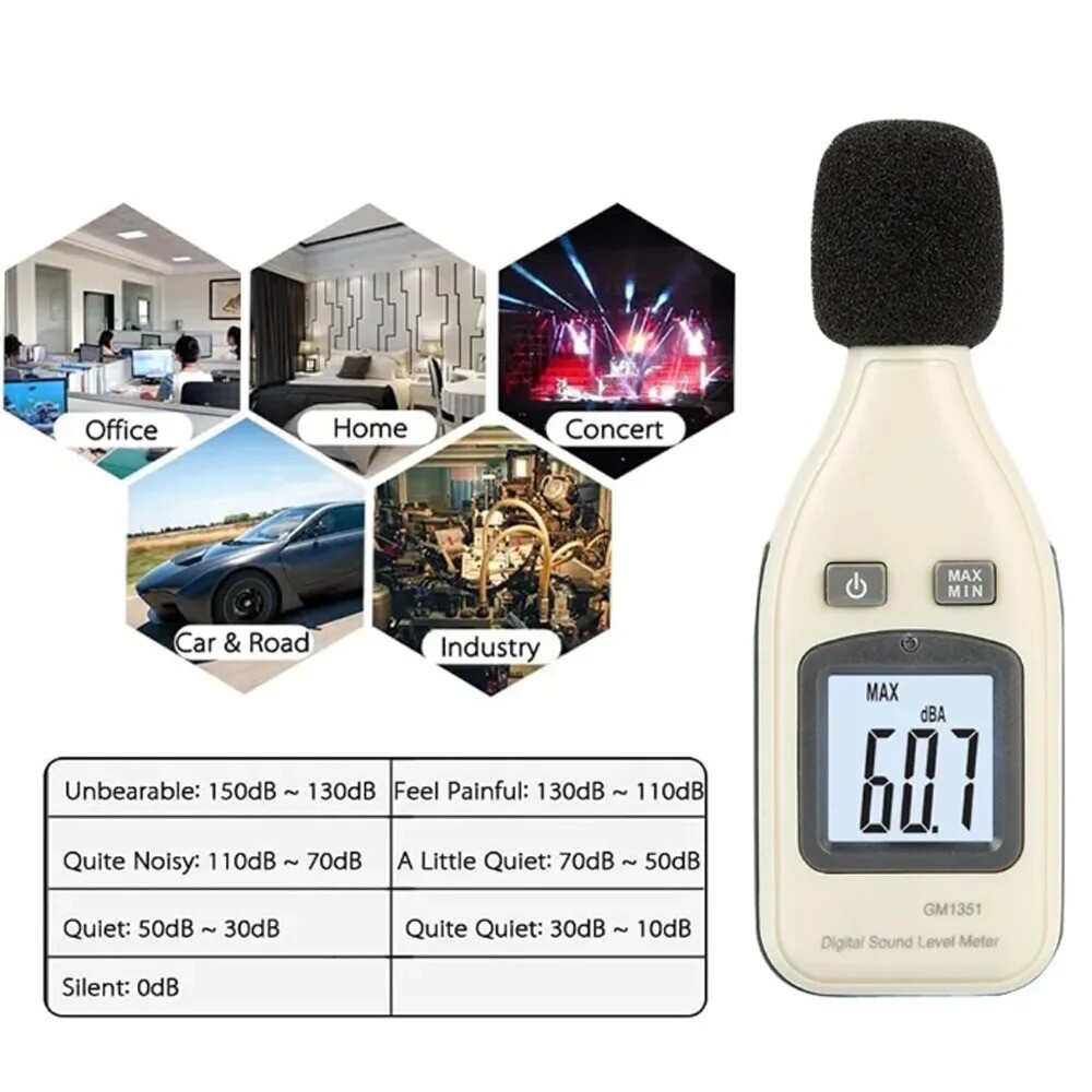 Sound Level Meter Digital Handheld-DB Meter Sonometros Noise Audio-Level Meter