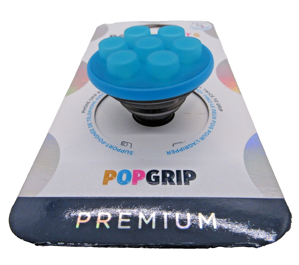 PopSockets Phone Grip Stand Electric Blue Squishy Popper POPGRIP Popsocket