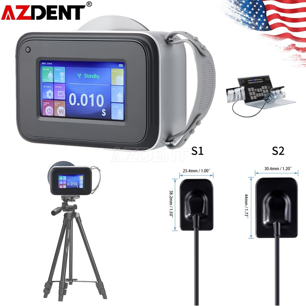 USA Dental X  ray machine&remote Controller with Scatter shield+Sensor size1/2