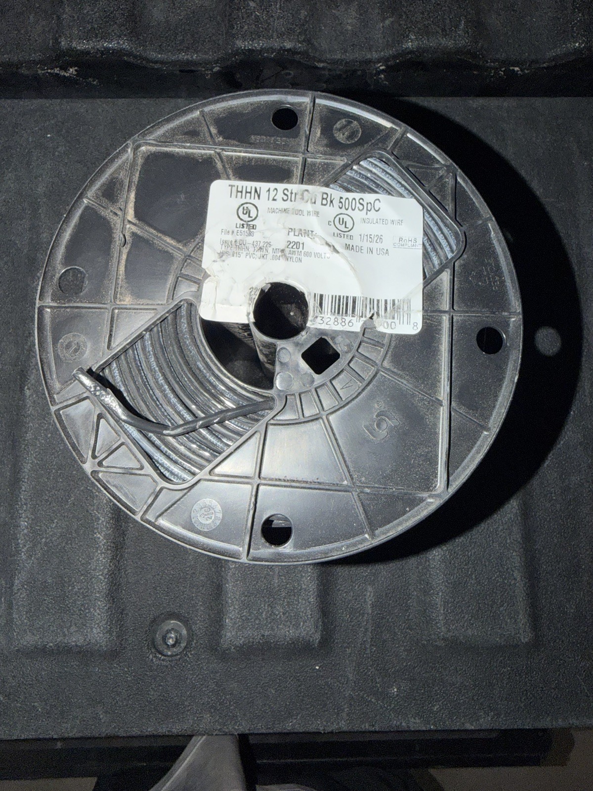 Southwire Wire 12 AWG THHN/THNN 12 Strand Copper, 500 ft