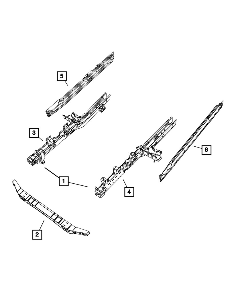 Genuine Mopar Frame Rail Bracket 55360168AA