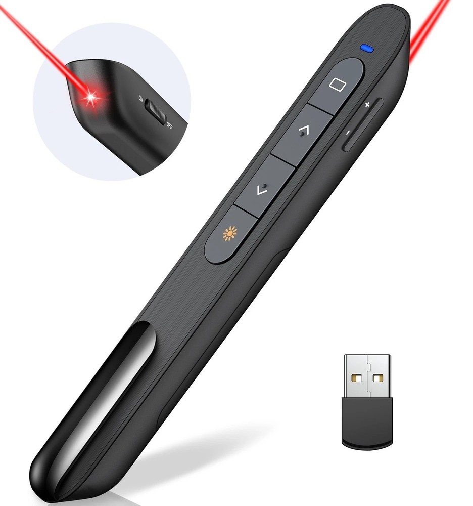 Presentation Wireless Presenter Remote USB Powerpoint Laser Pointer Clicker