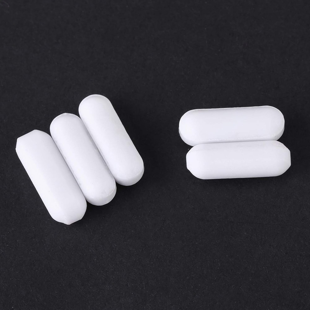 Cylindrical 5Pcs PTFE Magnetic Stirrer Bars - Versatile and Efficient Mixing