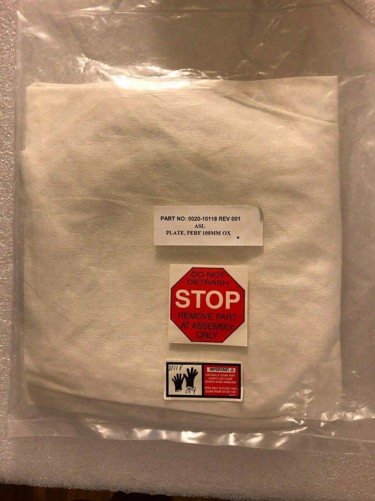 AMAT 0020-10118 PLATE,  PERF 100MM OX