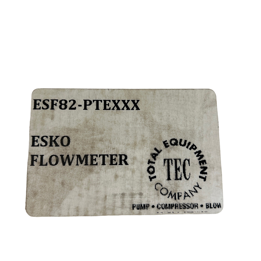 ESKO ESF82-PTEXXX 0.1 - 2 GPM Floor Mount Variable Area Flow Meter