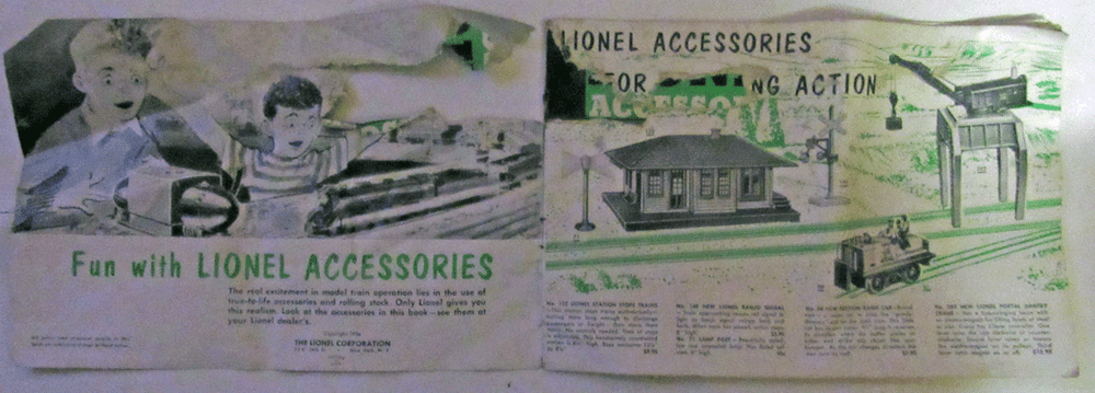 1954 LIONEL TRAIN CATALOG
