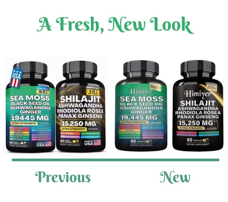 Sea Moss & Shilajit (Black Seed Oil, Turmeric, Ashwagandha, Ginger, Vitamin D