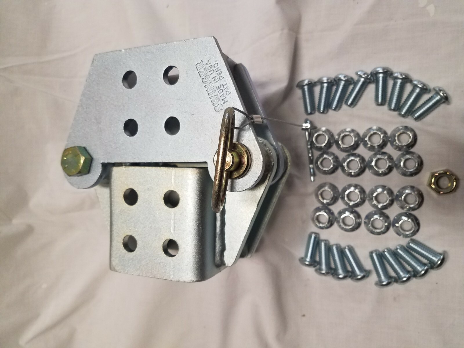 TTROY fold away hinge kit 3x3 zinc plated made in the USA