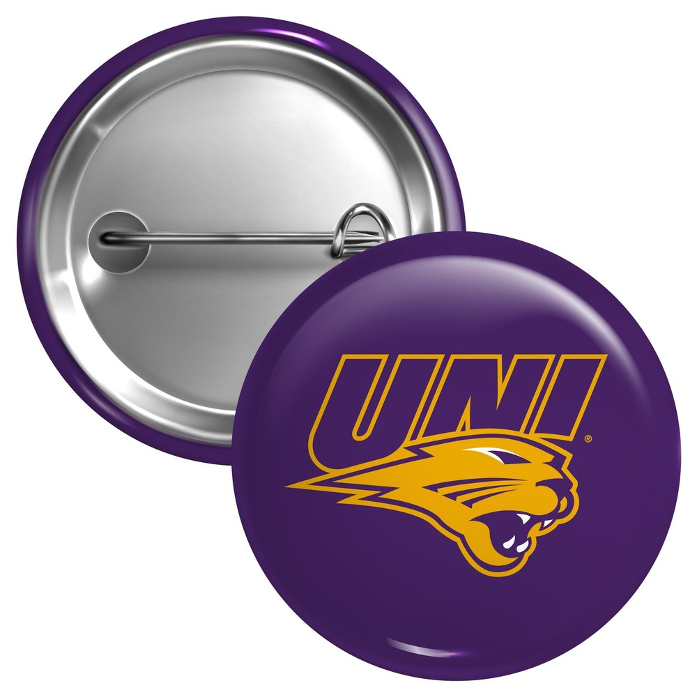 Northern Iowa Panthers Button Pin - 3 Size Options