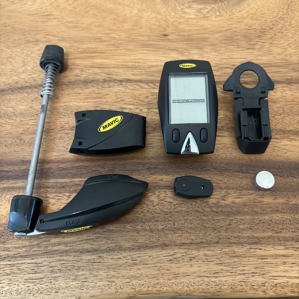 Mavic Win Tech Wireless Computer TESTED WORKING NEW BATTERY vntg wintech CADENCE