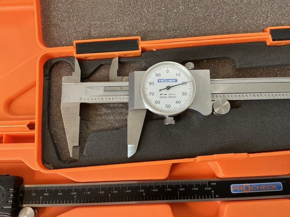 PROCHECK 6” DIAL CALIPER & 8” DIGITAL CALIPER TOOLMAKER MACHINIST TOOLS