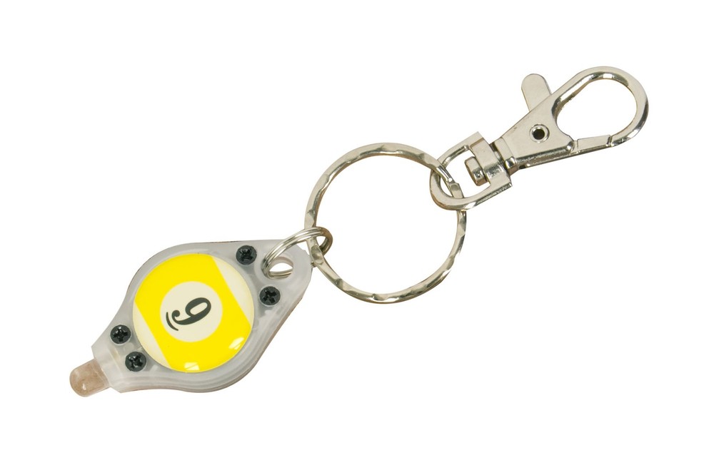 Billiards LED Key Ring No. 9 Torch