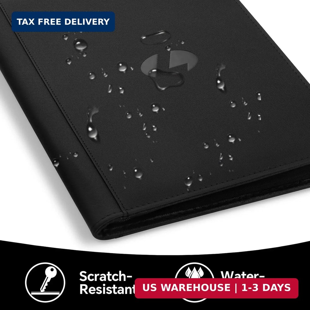 Top Loader Binder 9 Pocket for 540 Toploaders, Side Loading Toploader Binder for