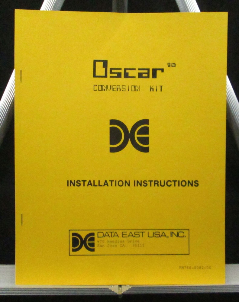 Original 1988 Data East® VIDEO GAME ‘Oscar’ Conversion Kit for Table Games