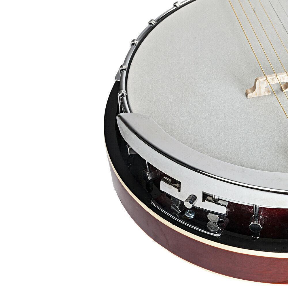 New 6 String Banjo Full Size with Closed Back 24 Brackets Head & Maple Neck
