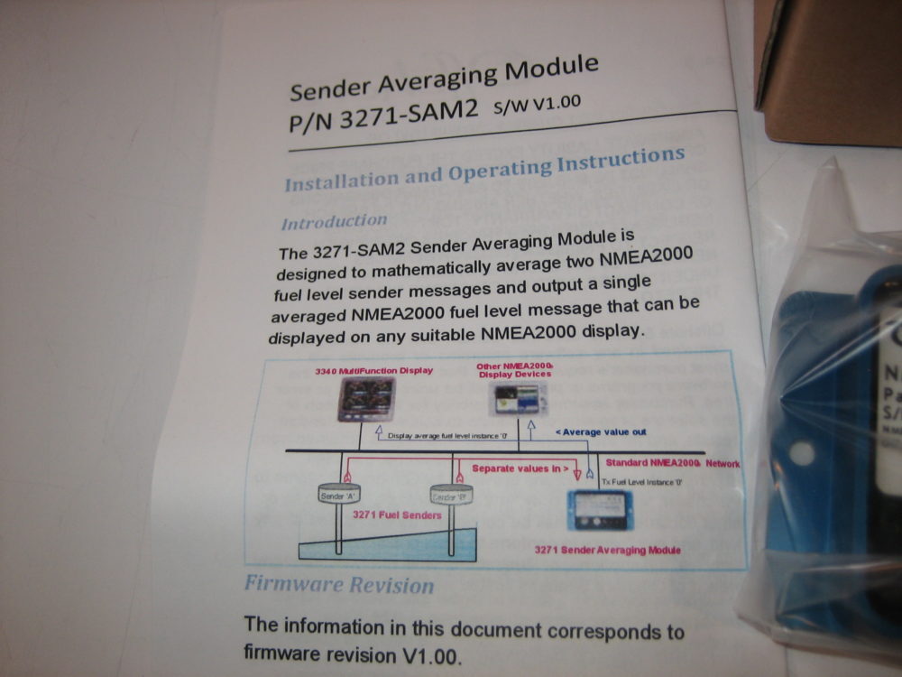 Oceanic/Offshore Systems 3271-SAM2 NMEA 2000 Fluid Sender Averaging Module *NEW*