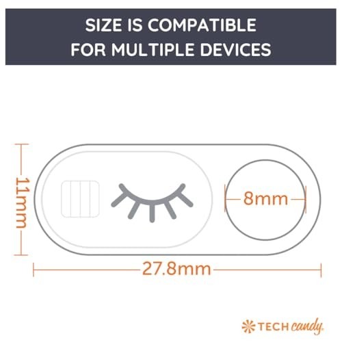 Webcam Cover Privacy Protector - Thin & Durable Blocker for Laptops, Tablets, Sm