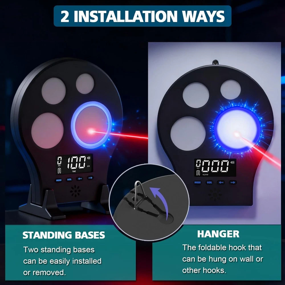 Laser Training Target M-Target - Four-Zone Dry-Fire System, Instant Feedback