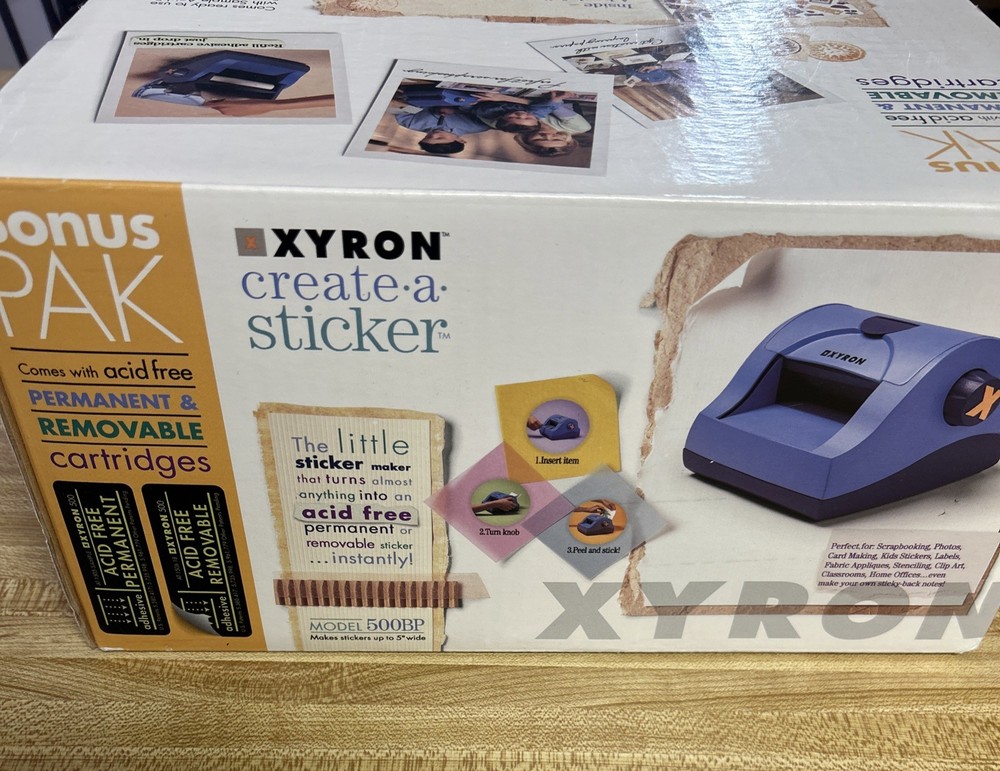 XYRON Bonus Pack Create a Sticker 500BP Includes Sample Cartridges