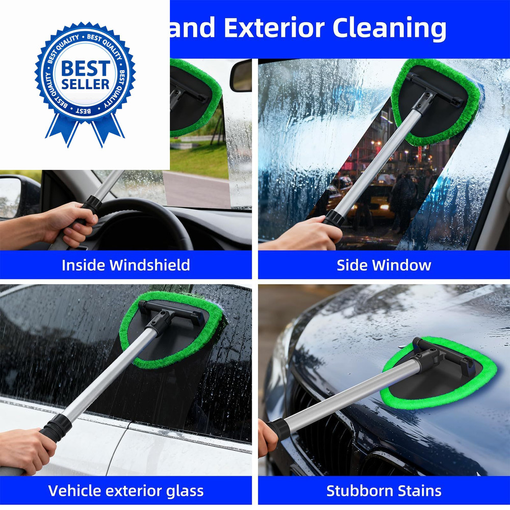 desin Windshield Cleaning Tool, Car Window Cleaner Green