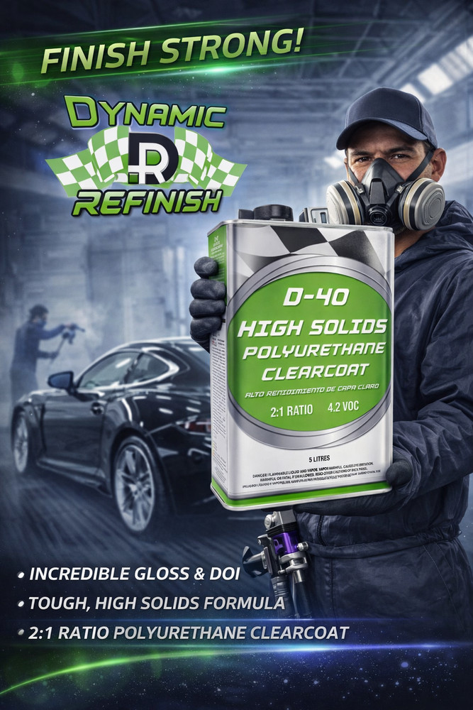 Dynamic Refinish HS 2:1 Clearcoat & Slow Activator (7. 5 Liter Kit)