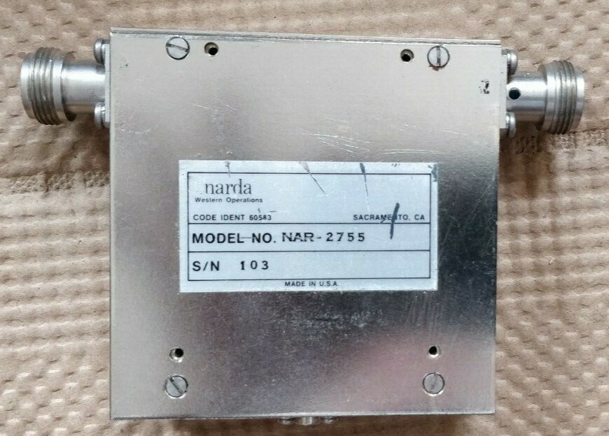 Narda Western 60583 NAR-2755 RF Isolator RF N Microwave Coax