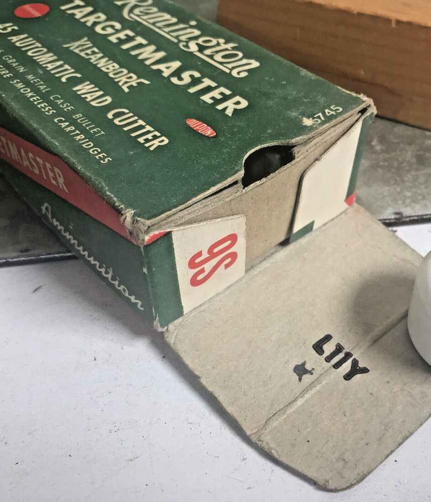 Vtg Remington Targetmaster Kleanbore 45 Automatic W C Empty Ammo Box 185 Gr 6745