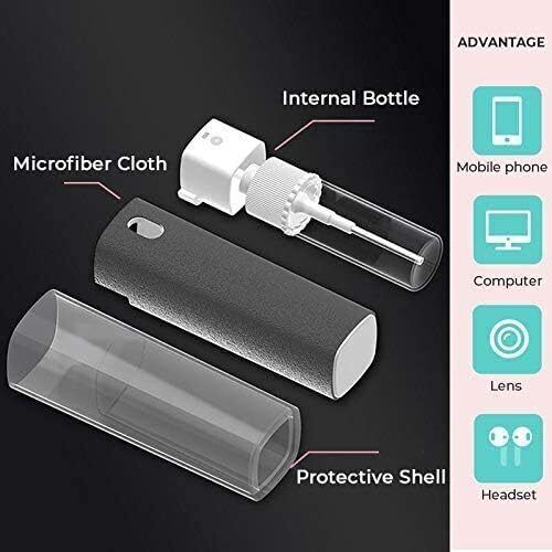 Screen Cleaner Touchscreen Mist Cleaner Spray Bottle and Microfiber Cleaner