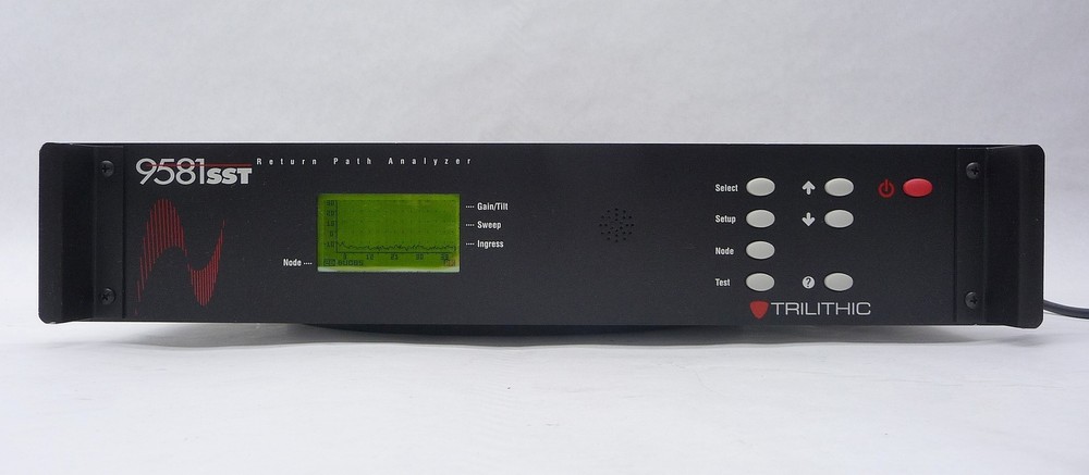 TRILITHIC 9581SST 9581 SST 16-INPUT DSP RETURN PATH ANALYZER R4 W/ TRAFFIC OPT