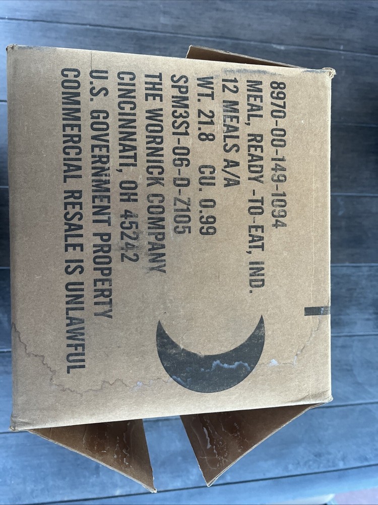 Official Military MRE Cases