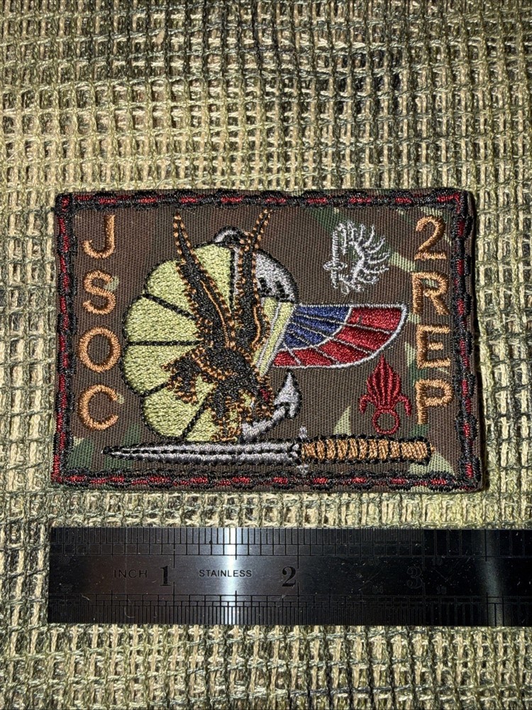 French Foreign Legion 2 Rep JSOC Para Commando Afgan War Patch