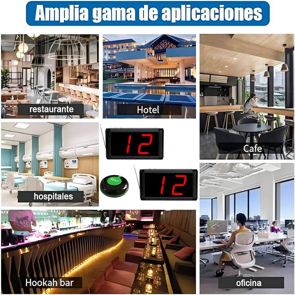 Button Ticket Turno Wireless Guest Waiting System Queue Management Machine