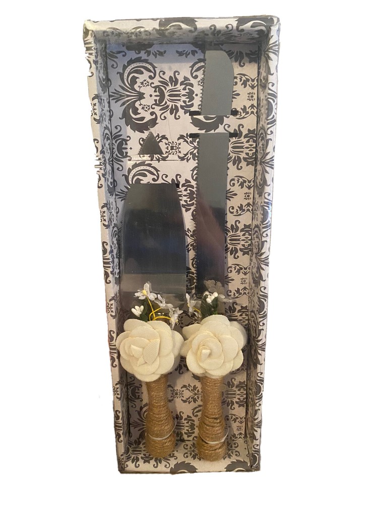 Wedding Cake Knife& Server Set