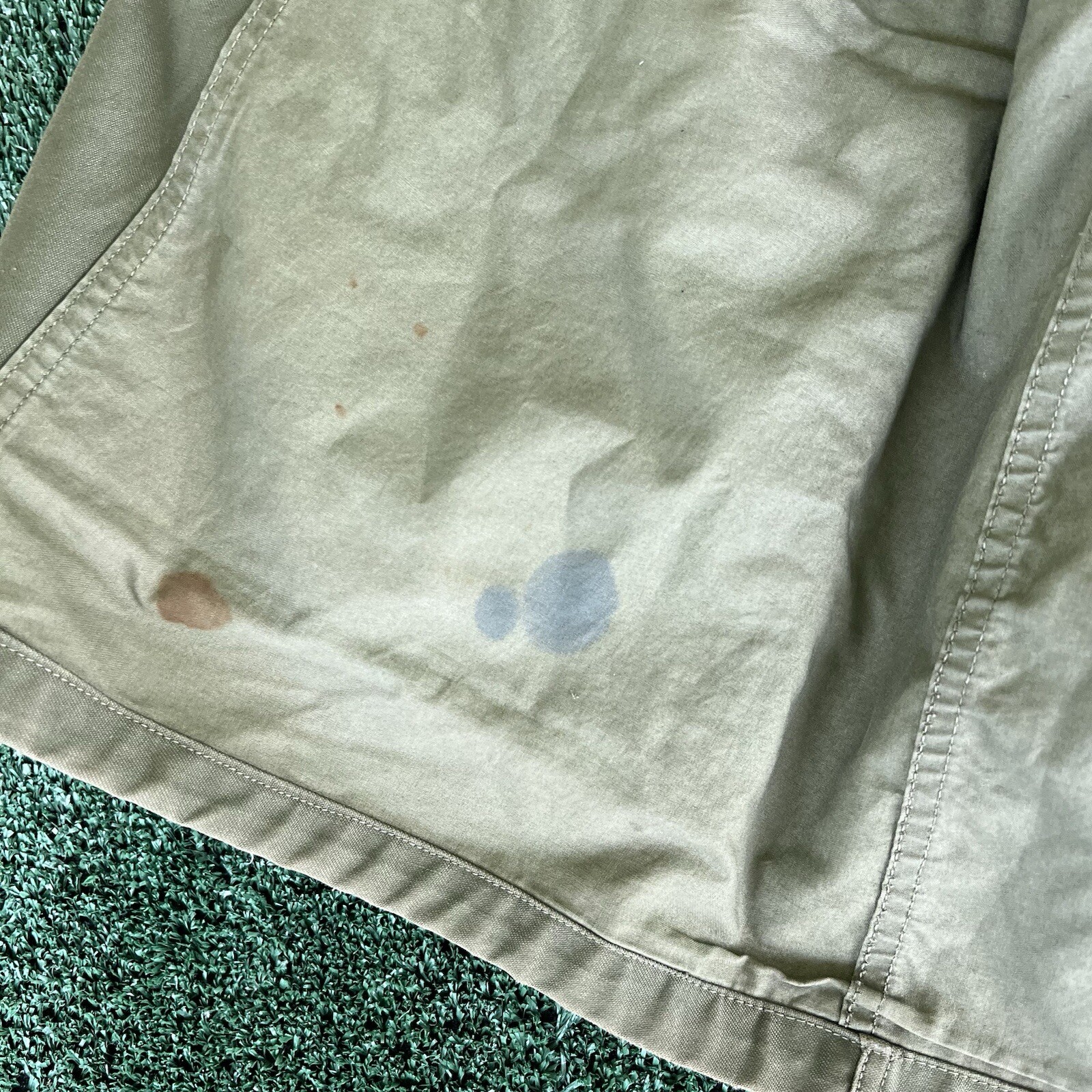 Vintage 50s 60s Korea Vietnam War OG 107 Sateen Jacket Medium Regular Reflective