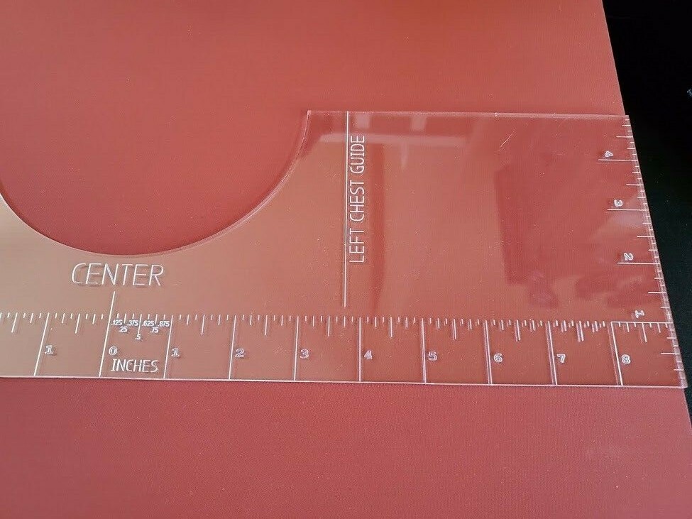 T-Shirt alignment Tool - Ruler - Centering Tool | HTV Alignment | Guide