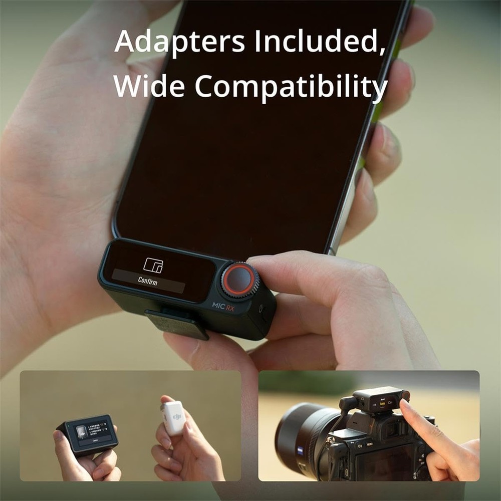 DJI Mic 2 (2TX + 1RX + ChargingCase) Advanced Mini Wireless Microphone