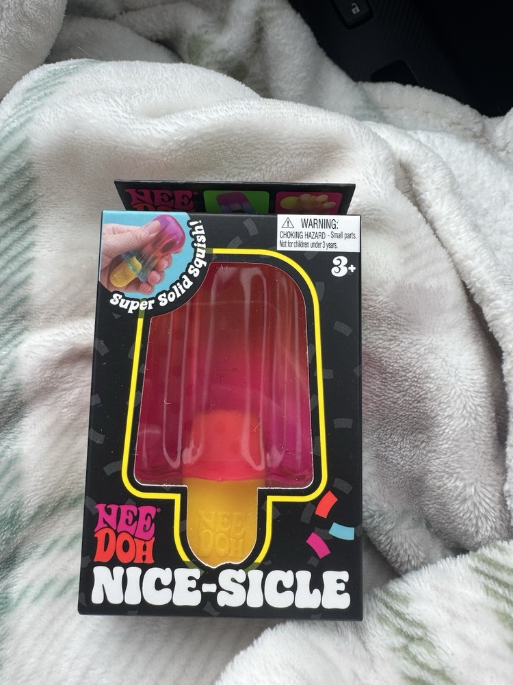 Nee Doh Nice-Sicle Super Solid Squish Pink Yellow