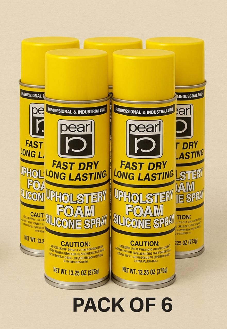 12oz Fast Dry Long Lasting Upholstery Foam Silicone Spray - 6 Pack