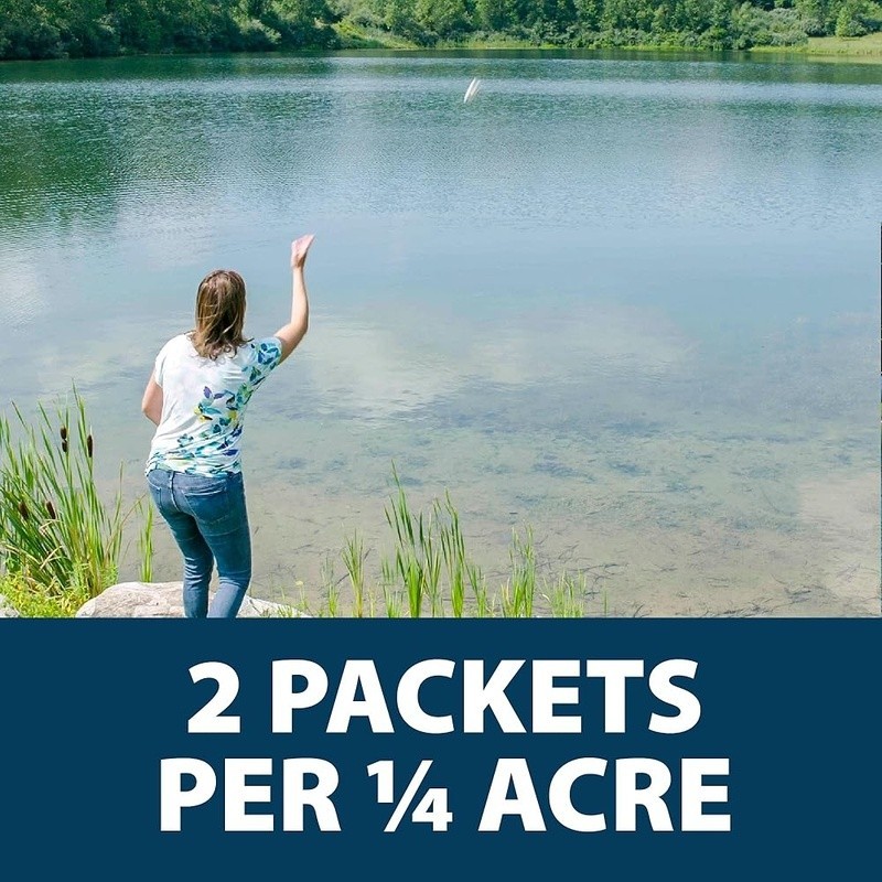 Natural Pond Water Clarifier Bacteria Enzyme Packets EcoBoost Clear Solution New