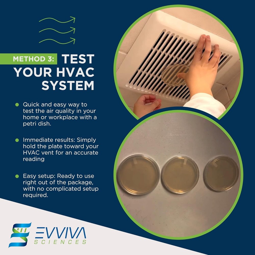 Evviva Sciences Mold Test Kit for Home - 5 Simple Detection Tests w/Optional...