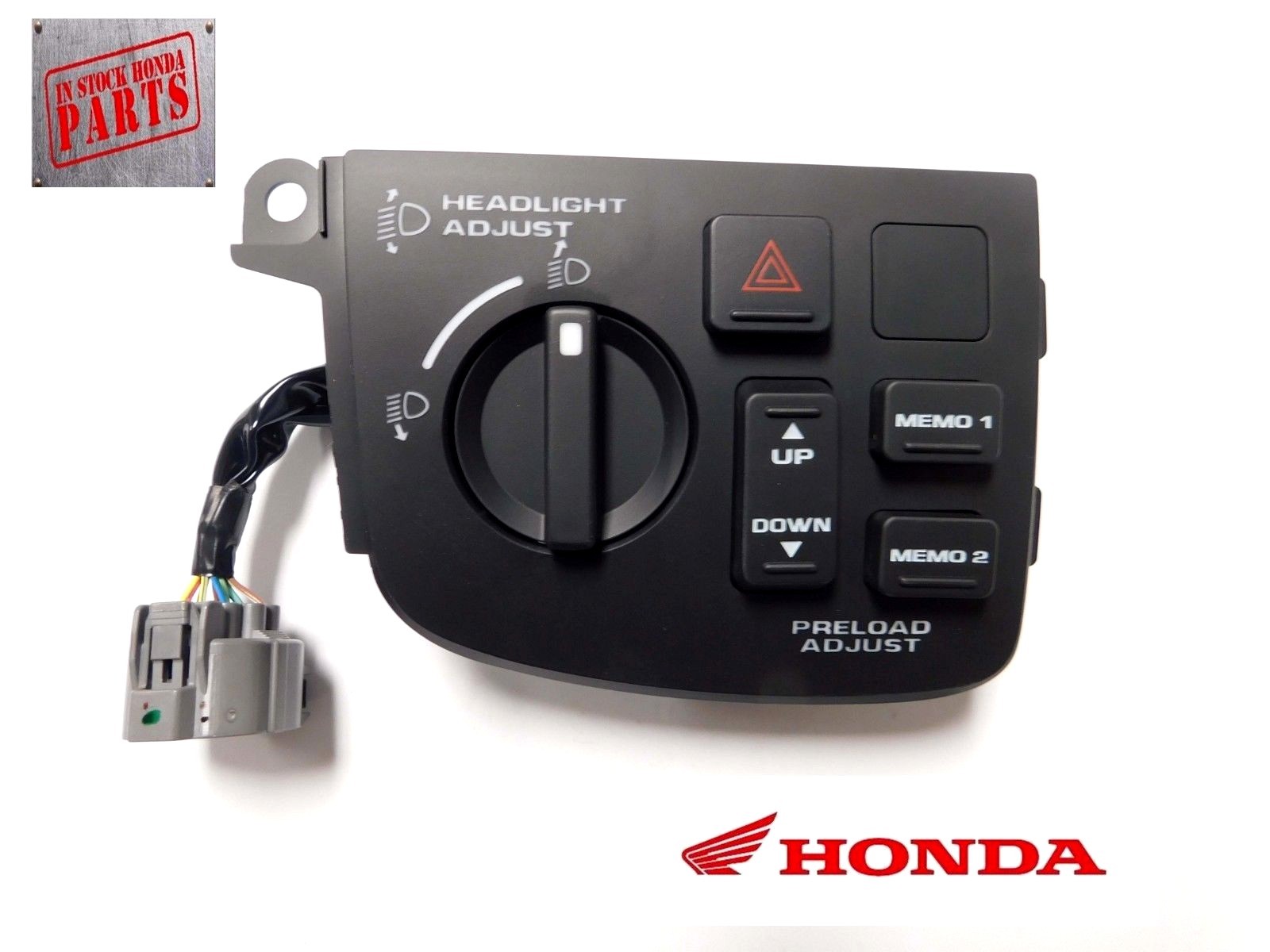 Honda Headlight Height Adjust Level Nob Hazard Switch 06-10 GL1800 Goldwing OEM