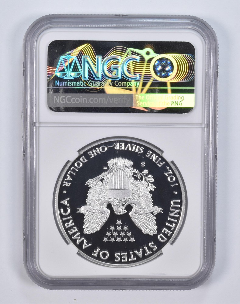 PF70 2017-S UCAM American Silver Eagle Congratulations Set NGC Brown Label