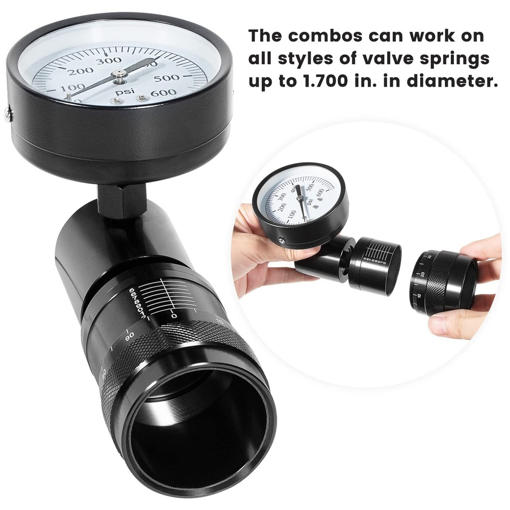 66841 Mini Valve Spring Tester Measuring Combo Dial 0-600LB Round Range