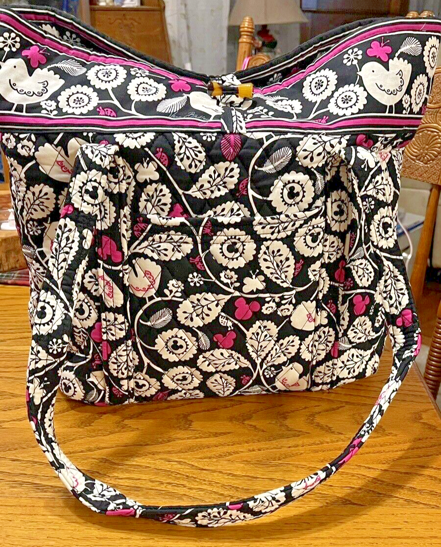 Vera Bradley Disney Vera Tote Mickey Meets Birdie NWT w/sm cosmetic or ZipID/lan