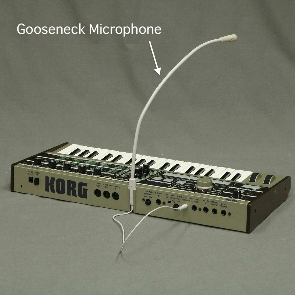EM-197K Gooseneck Microphone for microKORG Synthesizer Keyboard Vocoder