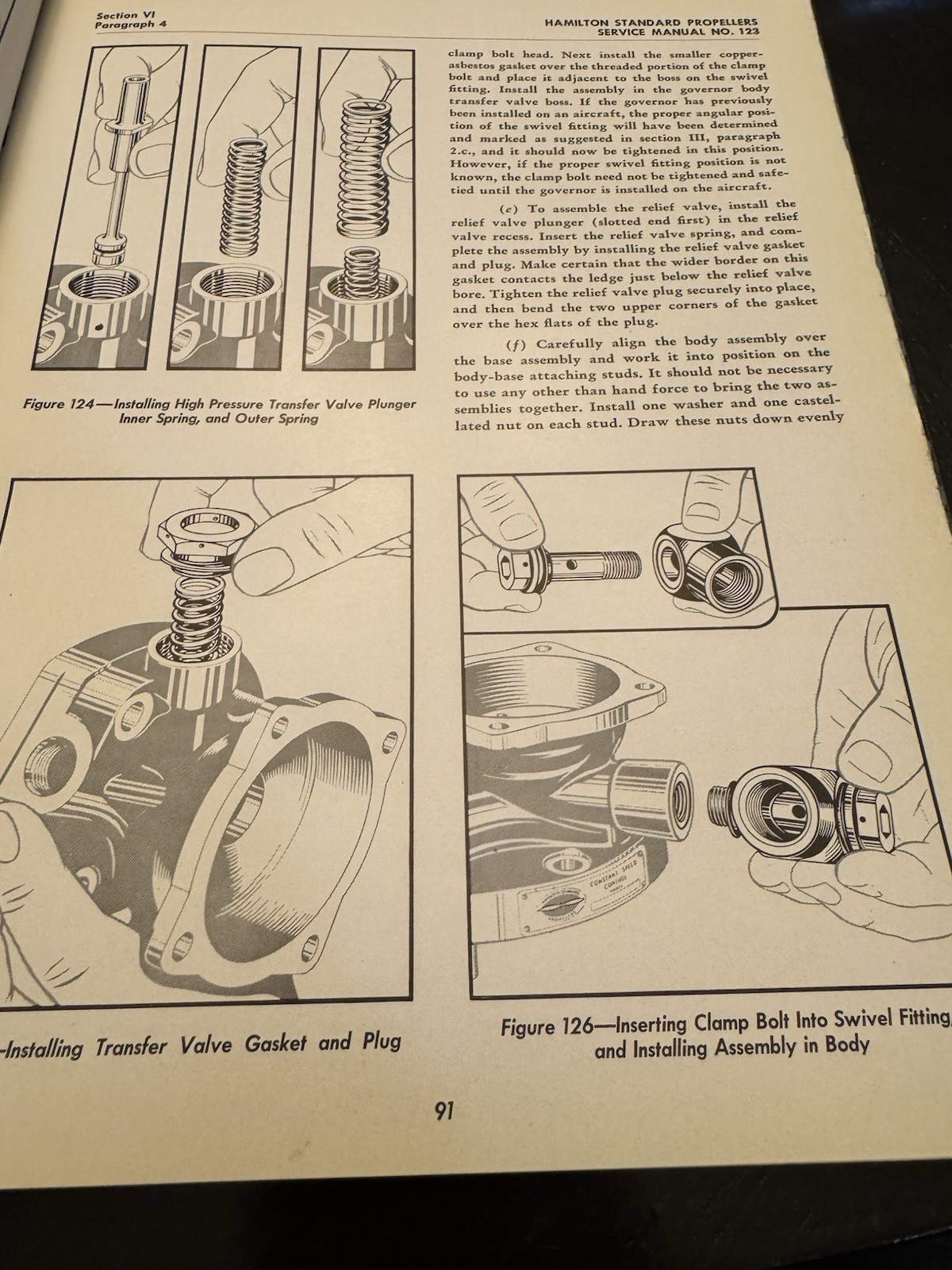 Hamilton Standard Propellers Service Manual 123 Hydromatic Feathering 1944